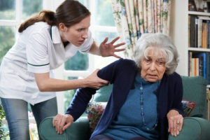 Nurse assaulting elderly person