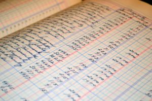Retirement budgeting on white graph paper