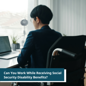 a man working in an office while on a Social Security Disability benefit