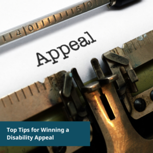 "appeal" written on a paper - concept for social security disability insurance appeal
