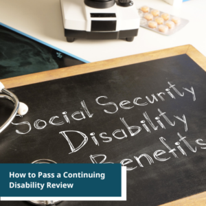 Social Security Disability Benefits written on a board