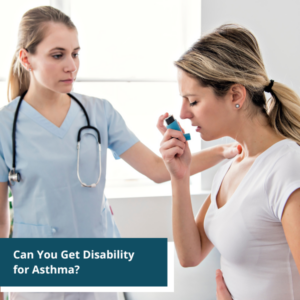 a woman with asthma being treated by physician
