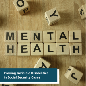 mental health on wooden blocks