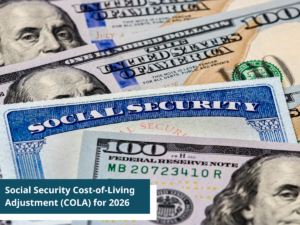 dollar bills and social security document - Social Security Cost-of-Living Adjustment (COLA) for 2026