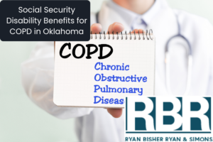 a doctor holding a sign with COPD written on it